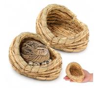 Gadpiparty 2pcs Woven Chicken Laying Nest Sleeping House 15cm