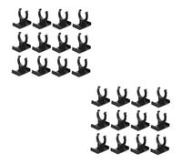 Gadpiparty 2sets Adjustable Plastic Kitchen Cabinet Leg Plinth Clips Leveling Furniture Raiser for Uneven Floors for Cabinets Tables and Shelves 12pcs*2
