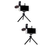 Gadpiparty 2sets Cell Phone Lens Kit with Tripod for Smartphones Monocular Optical Lens for Birdwatching Camping and Travel Focal for Enhanced Imaging Quality