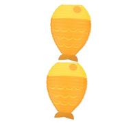 Gadpiparty 2sets Fish Shaped Paper Lanterns Decorations for Fish Themed Parties Gatherings Bright Colored Style Ornaments Creative DIY Room Decor 2pcs*2