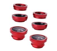 Gadpiparty 2sets Phone Camera Lens Fisheye Macro Wide Angle Lenses Clamp for Smartphones
