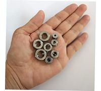 Gadpiparty 2sets Woodworking Drill Bit Positioner Set Stainless Steel Depth Stop Collar Rings for Precise Drilling and Bit Locking and Woodworking Tasks 8pcs*2