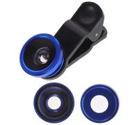 Gadpiparty 3-in-1 Mobile Camera Lens Clip-on Fisheye and Macro Lens for Mobile Phone with 52mm Universal Interface, Aluminum Alloy and Glass Material, Easy to Install for Outdoor Photography