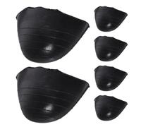 Gadpiparty 3 Pairs Reusable Cushion Inserts for Shoes Ergonomic Design, Pu Material, Washable Shoe Filler Pads for High Heels and Different Occasions, Black for Women and Men
