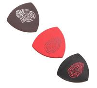 Gadpiparty 3 Pcs Leather Ukulele Picks Set with Fine Detail and Sturdy Design, Practical Guitar Picks Not Easy to Crack, for Electric and Acoustic Ukulele Players Color