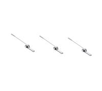 Gadpiparty 3 pcs Retro Toilet Handle Bathroom Flush Button Replacement for Toilet Tank Stylish Design Easy to Install Smooth Finish for Easy Cleaning