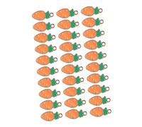 Gadpiparty 30 Pcs Easter Bunny Carrot Alloy Charms DIY Jewelry Making Pendants Decorative Necklace Accessories for Festival and Crafting Enthusiasts