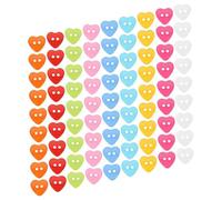 Gadpiparty 300pcs Heart Buttons for DIY Crafts and Clothing Handmade Projects, Plastic Heart-Shaped Buttons with Assorted Colours, Inspiring Creativity and Enhancing Aesthetic Random Color