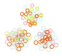 Gadpiparty 300pcs Knitting Stitch Markers Rings in Assorted Colours Smooth Plastic Row Counter Rings for Sewing and Crocheting Easy to Use Accessories Random Color