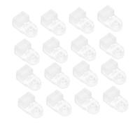 Gadpiparty 30pcs Acrylic Glass Retainer Clips with Screws for Cabinet Doors Stable Mirror Holder Clips Secure Panel Retaining Clamps for Wardrobe Glass Easy to Clean and Durable