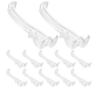 Gadpiparty 30pcs Blind Valance Clips Hidden Valance Holder 2.5 Inch Plastic Invisible Design Easy to Install Home Decor