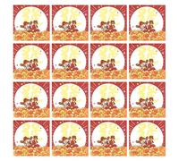 Gadpiparty 30Pcs Cute Fortune God Self-Adhesive Memo Pads with Cartoon Design, Removable New Year Note Papers for Holiday Note Taking, School and Office Stationery