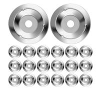 Gadpiparty 30pcs Drum Cymbal Ring for Drum Kit Silver Stainless Iron with Inner Hole 4mm Evenly Distributed Metal Jingles High Elasticity Metal Jingle Ring Easy Installation Sensitive