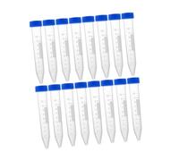 Gadpiparty 30pcs Graduated Plastic Centrifuge Tubes with Screw Caps Test Containers for Biochemistry Molecular Biology Laboratory Use
