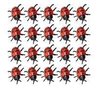 Gadpiparty 30pcs Lifelike Ladybug Models Fake Ladybug Toys for Scary Decorations and for Halloween and Boys and Girls Activities