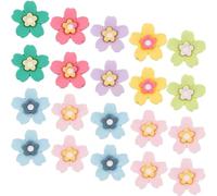 Gadpiparty 30pcs Mini Plastic Flowers DIY Craft Charms for Hair Clips Phone Case Decorations Tiny Lightweight Floral Ornaments for Creative Handmade Accessories and Stylish Embellishments