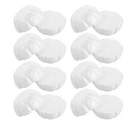 Gadpiparty 30pcs Small Artificial Foam Pumpkins Half White Foam Design Mini Pumpkins for Halloween Photo Shoot Props and Fall Decor Table Centerpieces