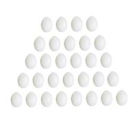 Gadpiparty 30pcs Solid Simulation Pigeon Eggs Breeding Laying Egg Props for Hatching and Incubation Supplies