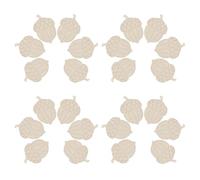 Gadpiparty 30pcs Unfinished Wooden Pine Cone Cutouts Mini Wooden Pine Cone Embellishments Lightweight Easy to Hang Khaki DIY Crafts Home Decoration Autumn Christmas Tree Pendant