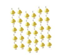 Gadpiparty 30pcs Yellow Mushroom Pendants DIY Charm Jewelry Making Accessories for Earrings Necklaces Bracelets Crafts Cute Design