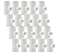 Gadpiparty 35pcs Chicken Waterer Tee Fittings Kit with 1/2 Inch Threaded Pvc Connections, Resilient Material and Easy Installation for Poultry Farm Use with Chickens and Ducks