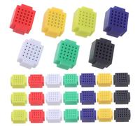 Gadpiparty 35pcs Mini Solderless Breadboard Kit for Electronics Projects Compact Pcb Circuit Boards in Colors Effortless Prototyping Without Soldering for DIY Coding and Learning Experiments