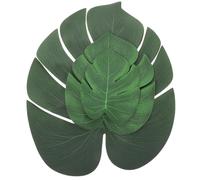 Gadpiparty 36pcs Monstera Leaf Placemats Set Neutral Color Artificial Leaf Table Mats for Dining Table Decoration Kitchen Party Runner Oilproof and Hollow Design