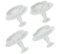 Gadpiparty 3D Floral Cookie Cutter Set 20pcs Plastic Baking Molds for Cookie Making and Stamps DIY Biscuit Molds for Valentine’s Day Baking Supplies