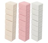 Gadpiparty 3pcs 7-grids Weekly Pill Box Organiser Portable Single Row Lightweight Plastic Pill Organizer for Travel and Jewelry Storage with Creative Piano Keyboard Design