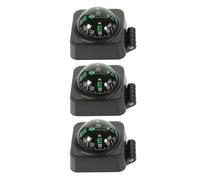 Gadpiparty 3pcs Adjustable Car Compass Ball for Accurate Navigation and High Precision Directions, Abs and Acrylic Material with Simple Design, for Car and Boat Dashboard Decoration