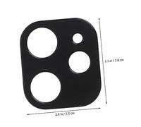 Gadpiparty 3pcs Aluminum Alloy Phone Rear Back Lens Cover Camera Lens Protector Ring Case Scratch Fade-resistant Compatible