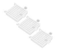 Gadpiparty 3pcs Bee Queen Cage, Queen Rearing Box Plastic round White, Optimized Ventilation, for Beekeepers, Professional Beekeeping Supplies, Outdoor Use