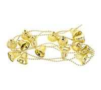 Gadpiparty 3Pcs Bell String Christmas Tree Hanging Decorations for Holiday Party Gold Chain Garland Photo Props for Boys and Girls