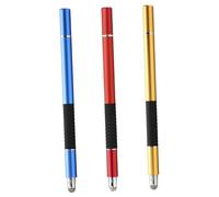 Gadpiparty 3pcs Capacitive Stylus Pen with Dual Fine Tip and Conductive Cloth Head for Smooth Touchscreen Drawing and Precise Tablet Writing Lightweight Portable Compatible with All
