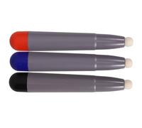 Gadpiparty 3pcs Capacitive Stylus Pens for Touch Screens, Sensitive Felt Tip Whiteboard Stylus Set for Electronic Boards and Tablets, Portable Red Blue Black Pens for Digital Drawing and Writing