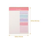 Gadpiparty 3Pcs Daily To Do List Planner Notepad Tear Off Spiral Schedule Pads Undated Thick Paper for Work Study and Personal Organization