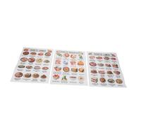 Gadpiparty 3pcs Diabetic Food List Poster Low Diet Meal Planner Chart for Healthy Family Eating Blood Sugar Friendly Grocery Guide Prediabetes Diet Plan Recipes Cookbook
