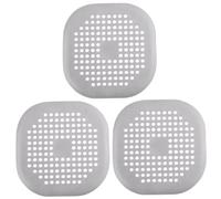 Gadpiparty 3pcs Grey Hair Catcher Drain Filter Clogging Sink Strainer for Bathroom Kitchen Shower Bathtub Hair Trap Preventing Drain Blockage