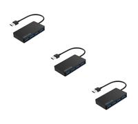 Gadpiparty 3pcs High Speed Usb Hub Port Usb Splitter Data Hub Fast Transfer Backwards Compatible Led Indicator Plug and Play Lightweight for Laptop Pc Desktop