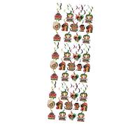 Gadpiparty 3pcs History Month Swirl Decorations Hanging Swirl Pendants Ceiling Hanging Backdrop Decorations for Party