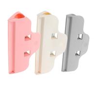 Gadpiparty 3Pcs Large Clips Colored Edge Fixing Tools for DIY Crafts Embroidery Supplies Plastic Positioning Clamps for Cross-Stitch and Diamond Art