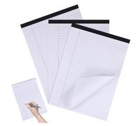 Gadpiparty 3pcs Legal Pads College Ruled Notebook with Print Each for Office Use Lists Professional Meetings