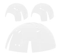 Gadpiparty 3pcs Lightweight White Plastic Safety Bump Cap Insert for Baseball Caps, Easy Installation and Head Protection, for Construction and Casual Wear