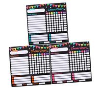 Gadpiparty 3pcs Magnetic Family Chore Chart for Dry Erase Behavior and Routine Board for Home Wall Fridge Helps Develop Management and Discipline Skills