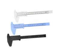 Gadpiparty 3PCS Mini Plastic Calipers Sliding Gauge Measuring Tool with Double Scale and Depth Measurement Feature for School Office Engineering Precision Measurement