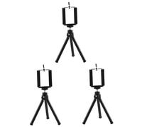 Gadpiparty 3pcs Mini Retractable Mobile Phone Bracket Section Tripod Smart Phone Holder for Desk Small Digital Camera Support Tablet Mount