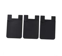 Gadpiparty 3pcs Mobile Phone Card Sticker Adhesive Wallet Silicone Case Holder for Bus Card Use Phone Back Cover