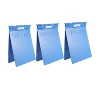 Gadpiparty 3pcs Multipurpose Nursing Clipboard Folder with Smooth Writing Surface Plastic Medical File Case for Hospital Records Nurse Document Organizer Lightweight Blue Clip Board for