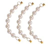Gadpiparty 3pcs Pearl Phone Case Chain DIY Strap Phone Shell Hanging Ornament for Anti-drop Wrist Lanyard Accessories