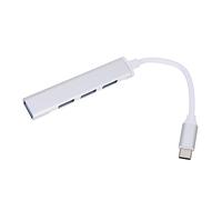 Gadpiparty 3pcs Port Usb Hub Adapter Type-c Usb Hub for Phone Tablet Laptop Aluminum Alloy High-speed Data Transfer Connects Mouse Keyboard